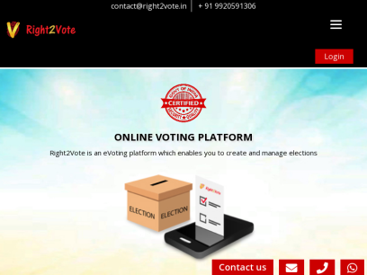 Online Voting Platform | Online Voting Website &amp; e-Voting App in India