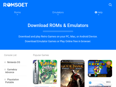 Download FREE ROMs for NES, SNES, GBC, GBA, N64, PSX, WII
