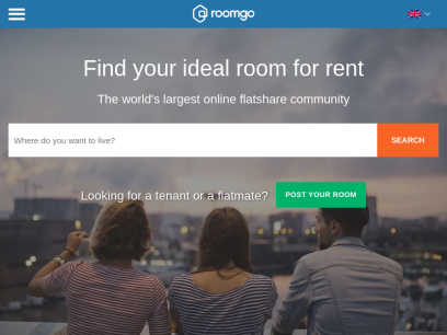 Find rooms to rent, flatshare or rooms for rent with Roomgo