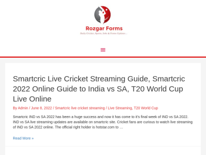ROZGAR FORMS - Latest Sports, Jobs &amp; Exam Forms Updates