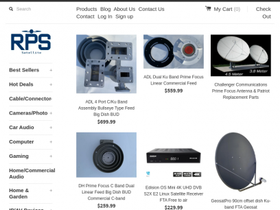 RPS Satellite | Big dish satellite system parts, a/v products and accessories.
