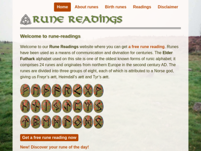 Free Online Rune Readings: Odin's rune; three runes