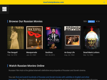 Watch Russian Movies Online with Subtitles | Russian Film Hub