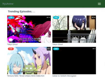 RYUANIME: DUBBED ANIME / SUBBED ANIME - WATCH ANIME ONLINE