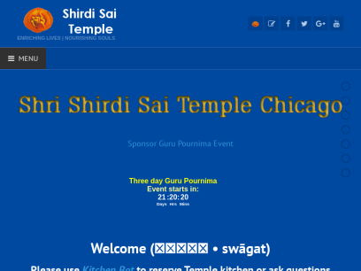 Home page - Shirdi Sai Temple (Mandir)