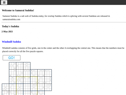 Samurai Sudoku,provide the latest overlap Sudoku topics every day.
