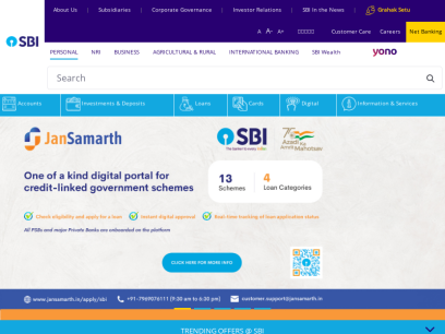 SBI - Loans, Accounts, Cards, Investment, Deposits, Net Banking - Personal Banking