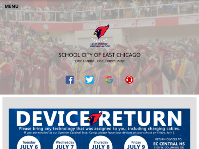 Home Page - School City of East Chicago