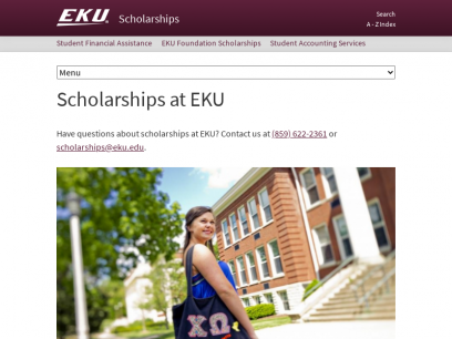 Scholarships At EKU | Scholarships | Eastern Kentucky University