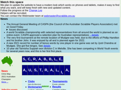 Scrabble Australia - Resources for Players