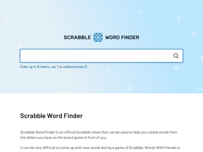 scrabble word finder cheat words friends