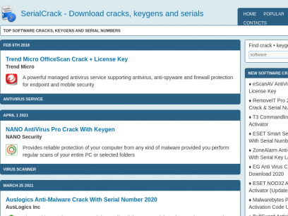 Sites like serialcrack.org &
        Alternatives