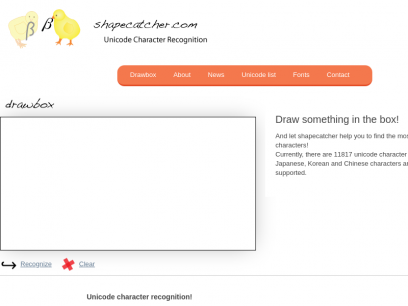 Shapecatcher: Draw the Unicode character you want!