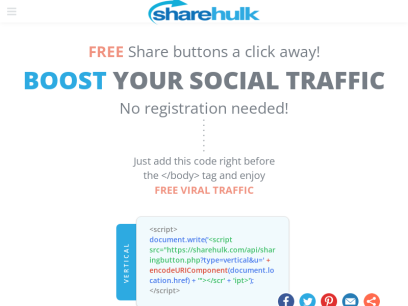 Free Social Share Buttons | all in one easy to install