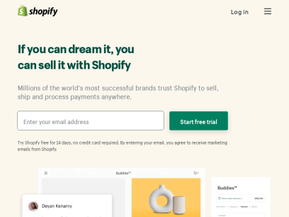 Start a Business, Grow Your Business - Shopify Free Trial