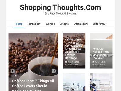 Shoppingthoughts.Com - A Place To Share An Ideas Related To Business, Technology, Lifestyle, Entertainment, Education, Health, Travel And Many More !