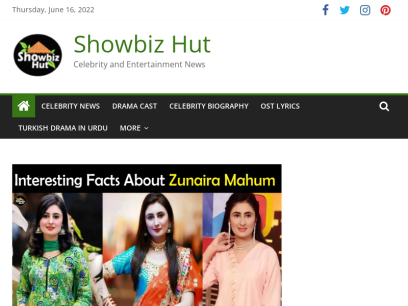 Showbiz Hut | Celebrity and Entertainment News