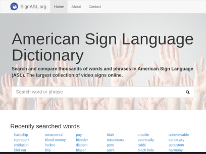 American Sign Language ASL Dictionary