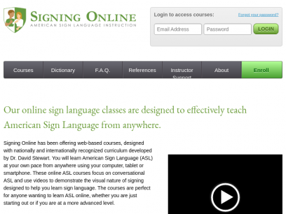 Online ASL Classes | Learn Sign Language Online | Signing Online