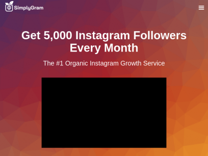 Best Organic Instagram Growth Service | FREE Trial - SimplyGram