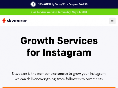 ​Skweezer - Buy Real Instagram Followers In an Instant