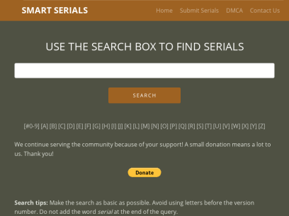 Smart Serials: Your serial numbers database