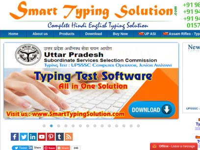 Smart Typing Solution | Bihar SSC - BSSC Inter Level Examination Mangal Font Typing Test Software | Haryana Police Typing Exam Software | Assam Rifles Typing Exam Software | Mohanlal Sukhadia University - Udaipur Typing Test Software | BHU - Jr. Clerk Typing Test Software | BHU - Banaras Hindu University - Junior Clerk Typing Test Software | Raj. High Court LDC Typing Test Software | Raj. High Court Steno Typing Test Software | BELTRON DEO Typing Test Software | Typing Test and Efficiency Test Software for Rajasthan LDC | Typing Exam Software for Informatics Assistant (Suchna Sahayak - IA)| Typing Tutor All in One | Hindi Typing Tutor | Smart Typing Solution - Hindi Typing | Hindi Typing Master | Hindi Typing Tool | Hindi Typing Software | Typing Exam Software | Typing Test | Typing Speed | Complete Typing Solution | Hindi Typing Test | Typing Speed Formula | Computer Question Bank for Informatics Assistant (Suchna Sahayak - IA) | Smart Typing | Soni Typing Tutor | JR typing | India Typing | Saral Typing | Online Typing Test and typing practice test | How to type fast | Typing Tips