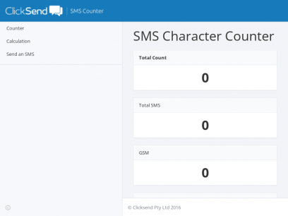 SMS Character Count