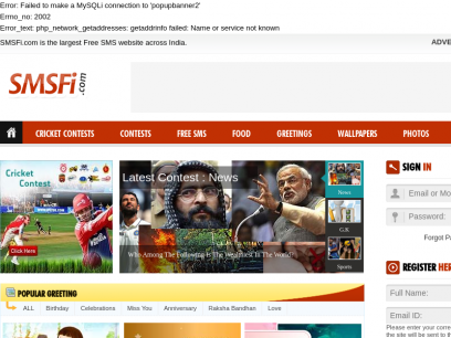SMSFi.com | Send Free SMS, Text Messages to Mobile in India via Sites