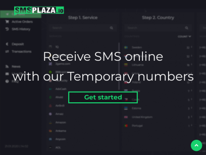 SMSPLAZA.io - Receive SMS Online | Verification Service