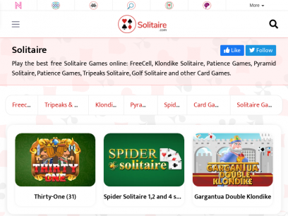 Free Online Solitaire Games - Solitaire.com