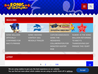 The Sonic Stadium - The Latest Sonic the Hedgehog News, Reviews, Features and Discussion!