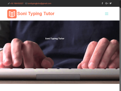 Hindi Typing Tutor | Hindi Typing Master Software | Soni Typing Tutor