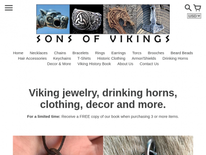 VIKING JEWELRY | Norse / Nordic Necklaces, Rings, Clothing, Home Decor – Sons of Vikings