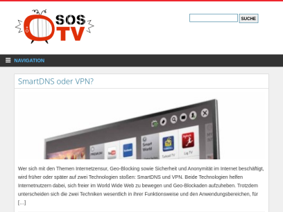 SOS TV / Dein Wegweiser im Fernsedschungel