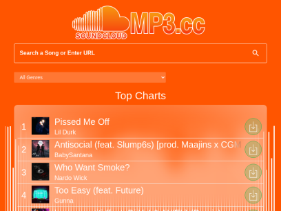 SoundCloudMP3.cc - Download MP3s from SoundCloud