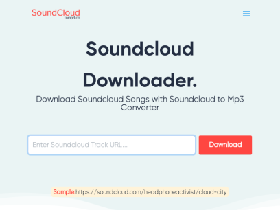 Soundcloud To Mp3 Converter - Soundcloud Downloader