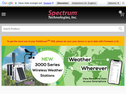 
	Spectrum Technologies | Weather and Environmental Monitoring Solutions | Spectrum Technologies
