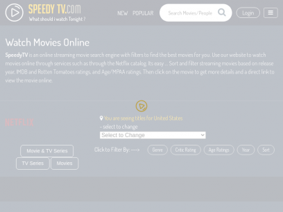 	Watch Free Movies Online - SpeedyTV.com
