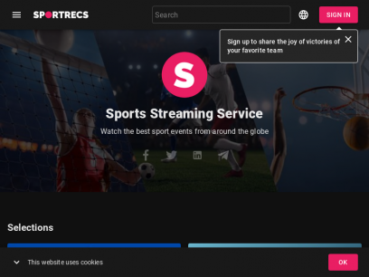 Sports Streaming Service - Sportrecs.com