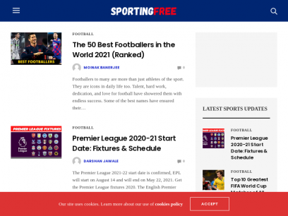 SportingFree - Latest Sports News, Highlights &amp; Live Updates