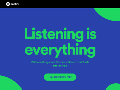 Listening is everything - Spotify