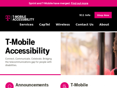 T-Mobile Accessibility: Connect. Communicate. Empower.