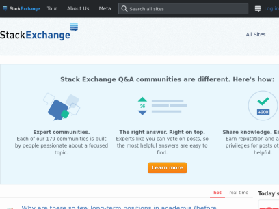 
    Hot Questions - Stack Exchange
