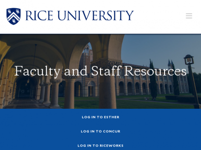 Faculty &amp; Staff Resources