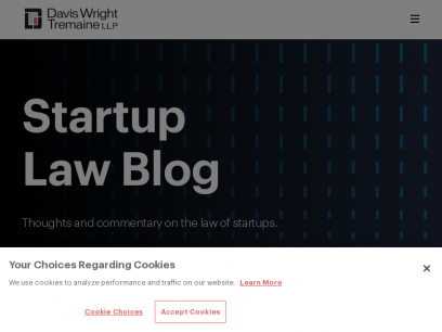 Startup Law Blog | Blogs | Davis Wright Tremaine