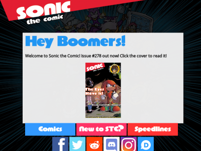 Welcome to Sonic the Comic! Still Sharper than a Cyber-Razor Cut!