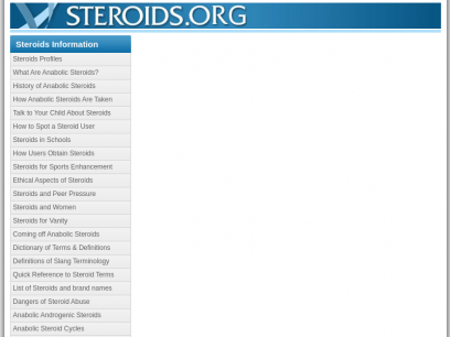                                     Steroids - Steroids .org                                
