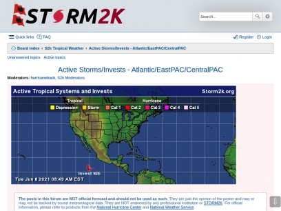 Active Storms/Invests - Atlantic/EastPAC/CentralPAC - STORM2K