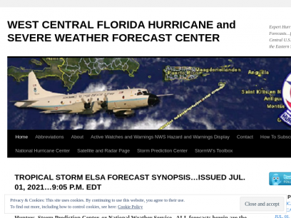 
WEST CENTRAL FLORIDA HURRICANE and SEVERE WEATHER FORECAST CENTER | Expert Hurricane and Severe Weather Forecasts&#8230;for your safety&#8230;serving the Central U.S. from Tornado Alley, eastward to the Eastern Seaboard, and Gulf Coast States